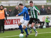 012 2016 Genemuiden SDC Putten  10-12-2016: Voetbal: SC Genemuiden v SDCP: Genemuiden / Iwan Bos (l) of Putten, Wouter van der Molen (r) of Genemuiden / : Sportclub Genemuiden, SDC Putten, Iwan Bos, Wouter van der Molen